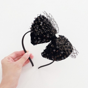 Girl Hairband Bow Sequins (GHB9492)